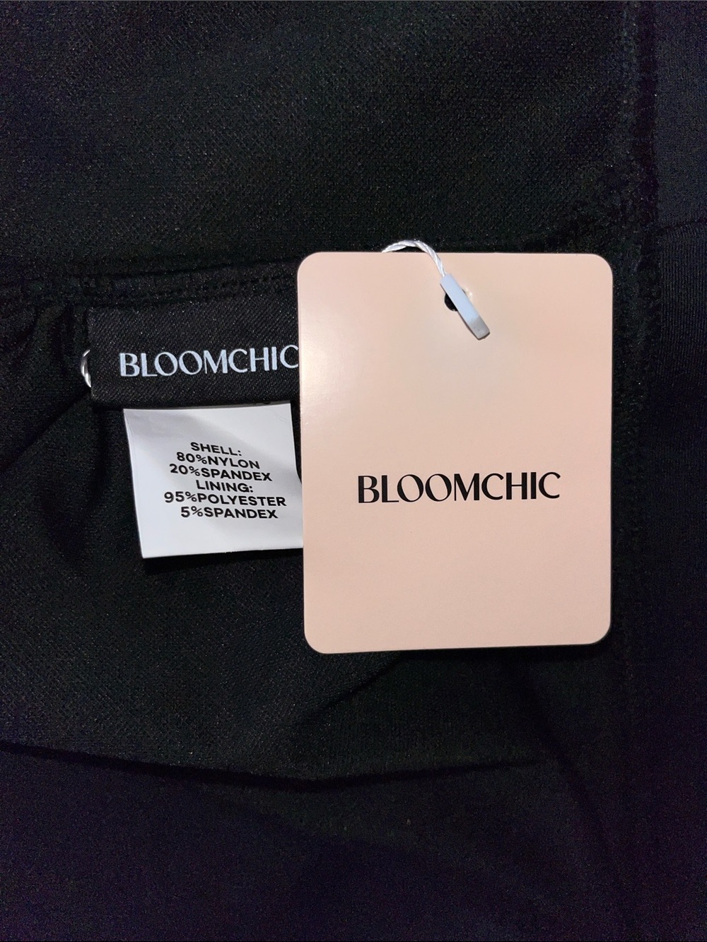 Bloomchic NWT Size 26 Black Ruffle Hem Bathing Suit Swim Skirt w/ Inner Panty - Picture 3 of 3